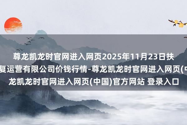 尊龙凯龙时官网进入网页2025年11月23日扶余市三井子园区市集修复运营有限公司价钱行情-尊龙凯龙时官网进入网页(中国)官方网站 登录入口